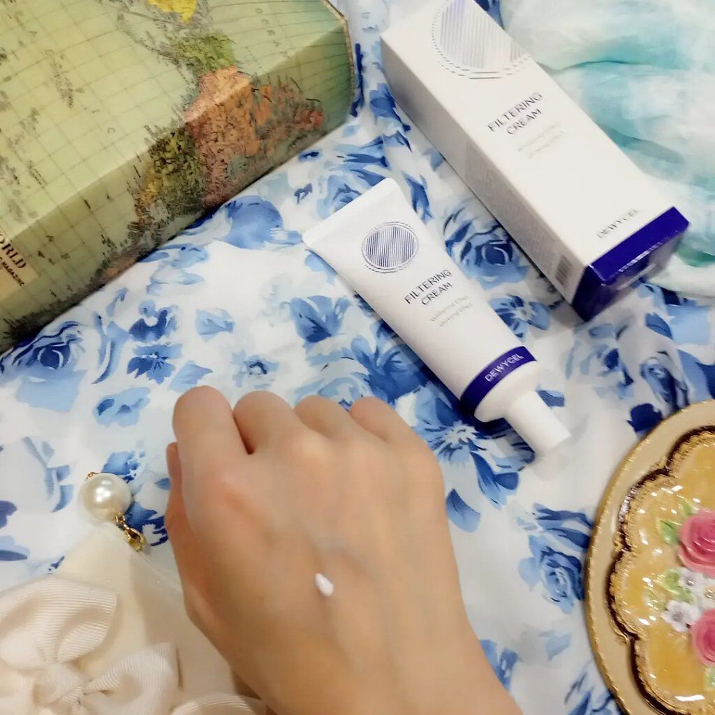 フィルタリングクリーム/DEWYCEL/日焼け止めクリームを使ったクチコミ（2枚目）