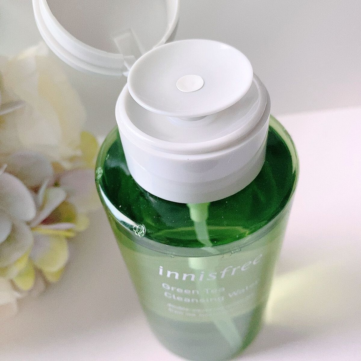 グリーンティー クレンジングウォーター/innisfree/クレンジングウォーターを使ったクチコミ（2枚目）