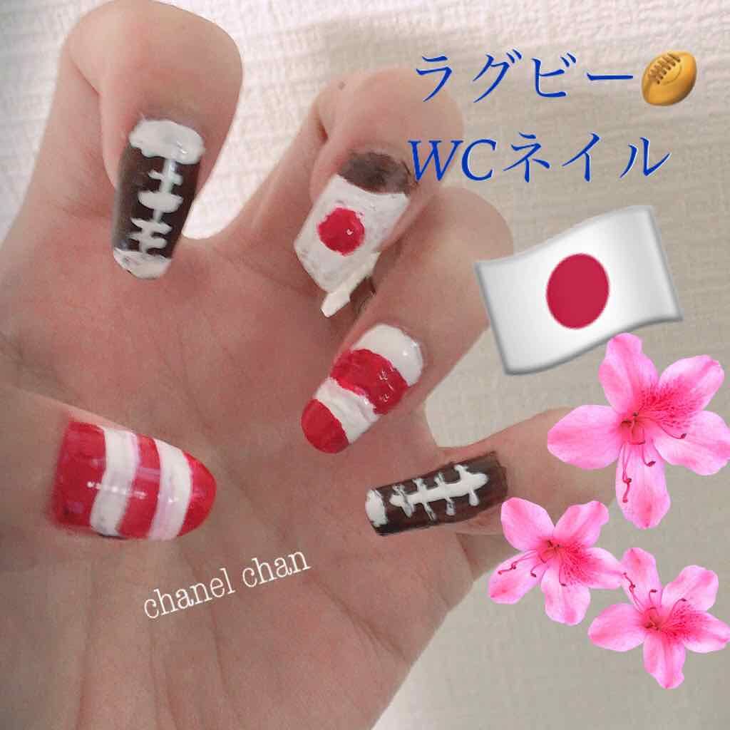 #ラグビーネイル,#エチュードハウスプレイネイル,#キティネイルのネイルデザイン