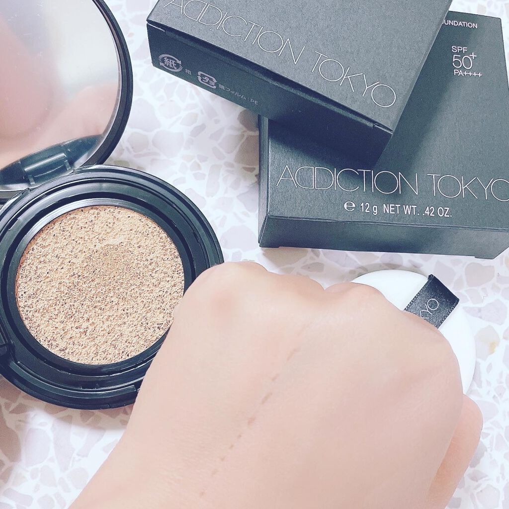 スキンリフレクト ラスティング UV クッションファンデーション 004 Pure Beige/ADDICTION/クッションファンデーションを使ったクチコミ（3枚目）