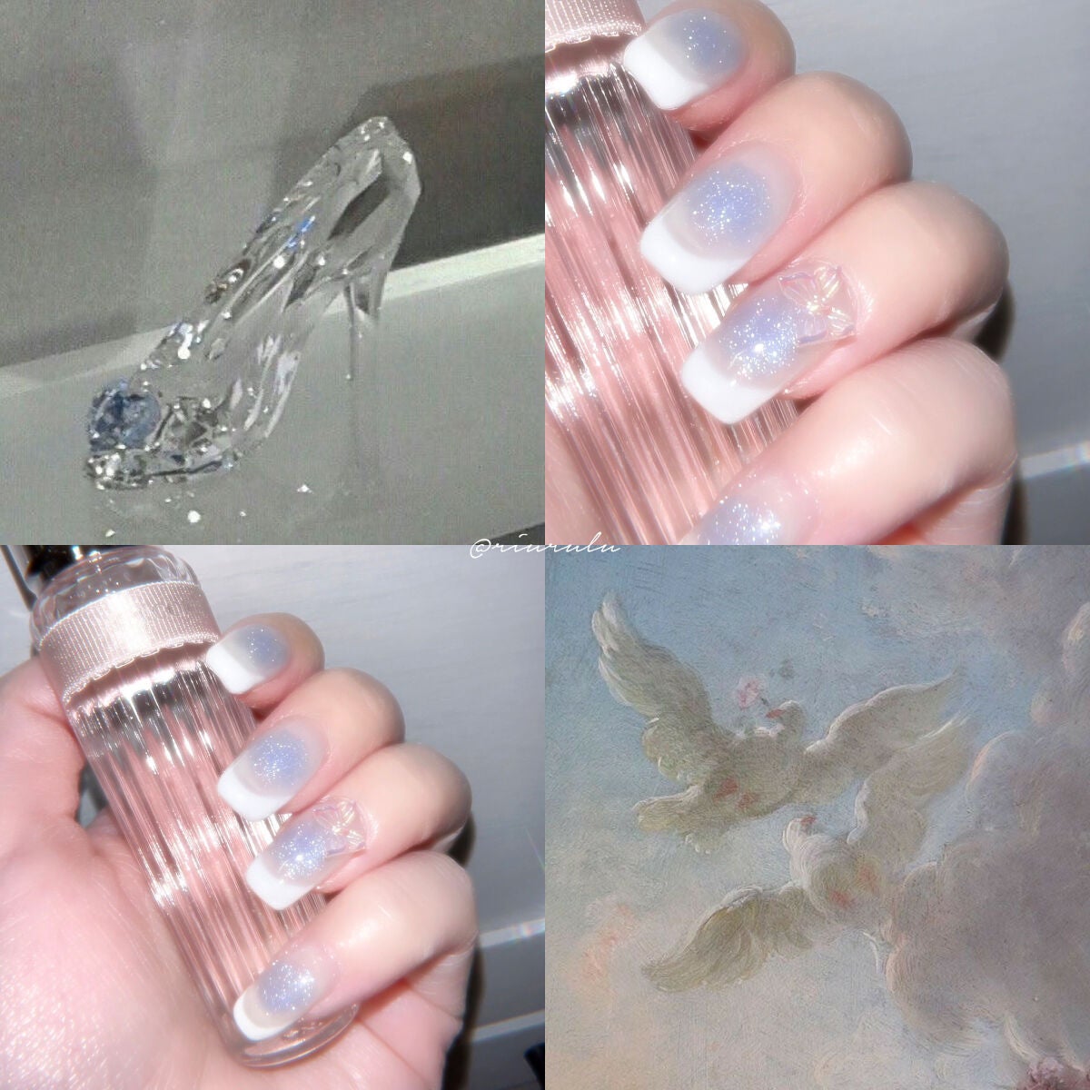 𝙍𝙞𝙪ྀི@フォロバ on LIPS 「夏先取り♡ブルーチークネイル🩵🫧/──────────────..」(1枚目)