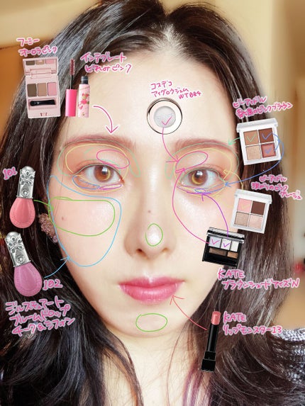 ブラウンシェードアイズN/KATE/アイシャドウパレットを使ったクチコミ(3枚目)