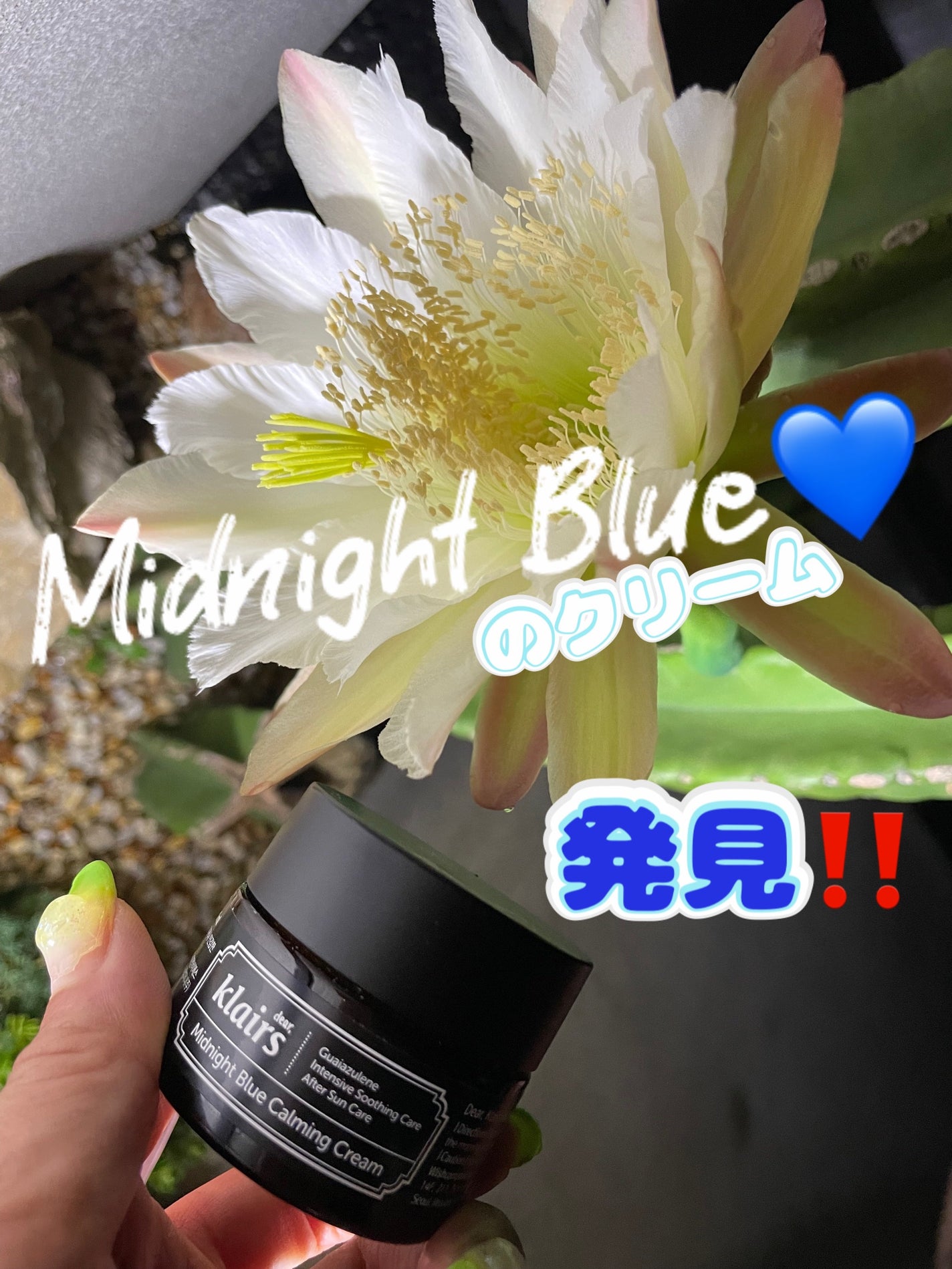 ミッドナイトブルーカーミングクリーム/Klairs/フェイスクリームを使ったクチコミ(1枚目)