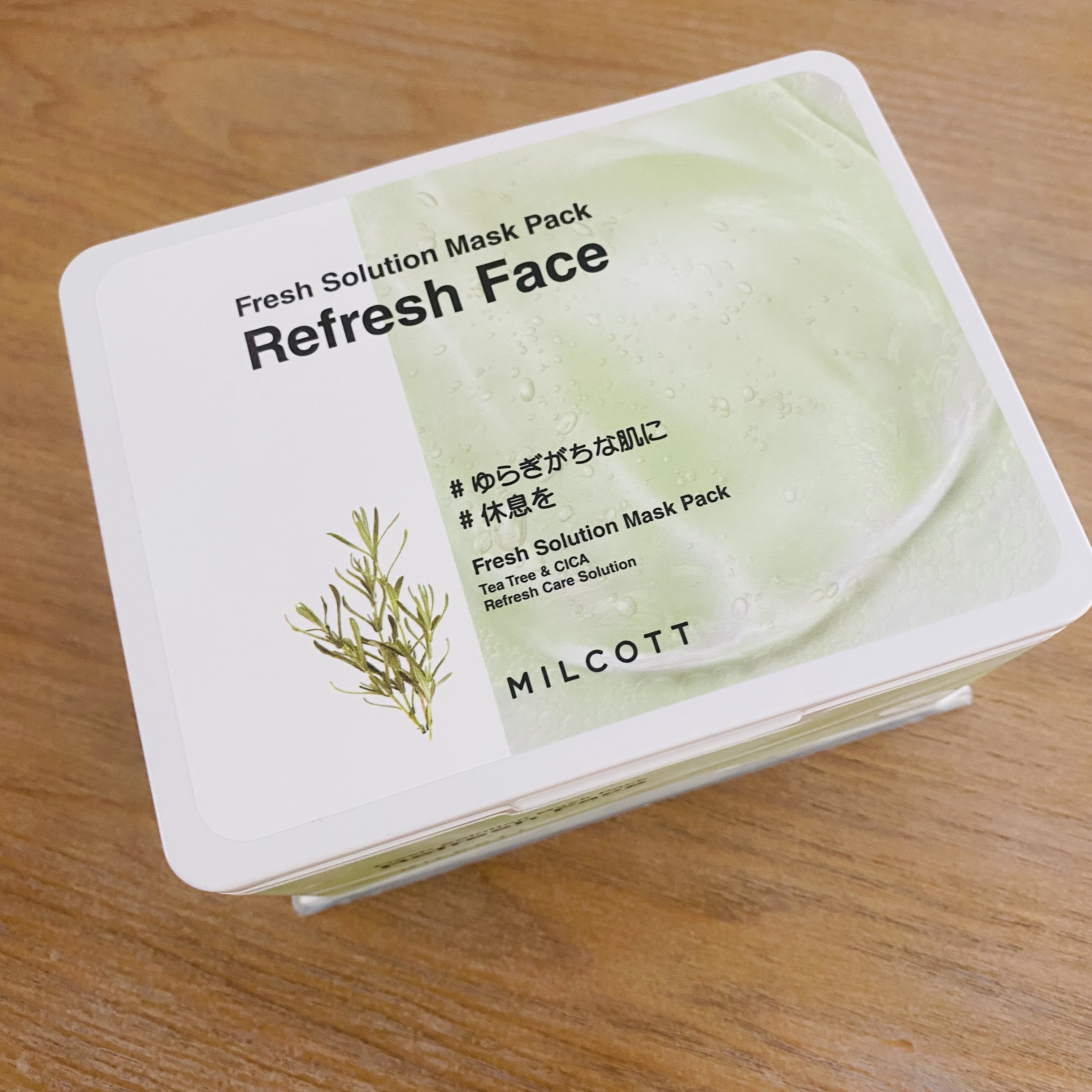 フレッシュ ソリューション マスク パック リフレッシュ フェイス/MILCOTT/シートマスク・パックを使ったクチコミ（2枚目）