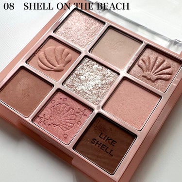 マイフェイブムードアイパレット 9カラー 07 SHELL IN THE SEA/HOLIKA HOLIKA/アイシャドウパレットを使ったクチコミ（3枚目）