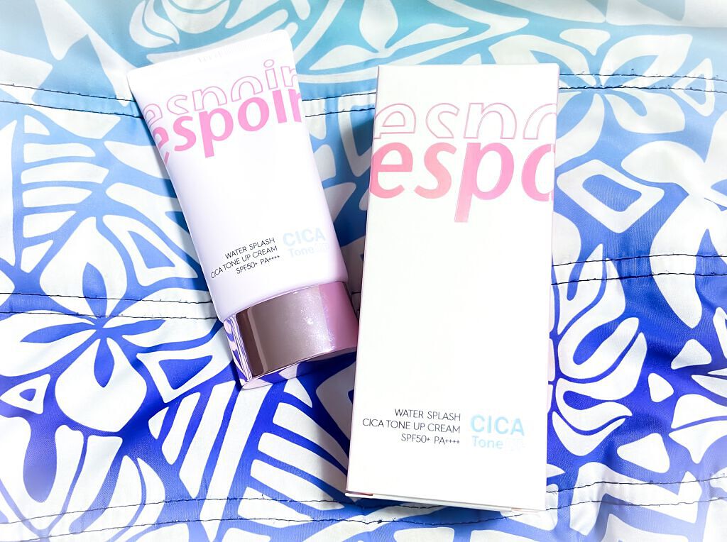 ウォータースプラッシュシカトーンアップクリーム/espoir/化粧下地を使ったクチコミ（1枚目）