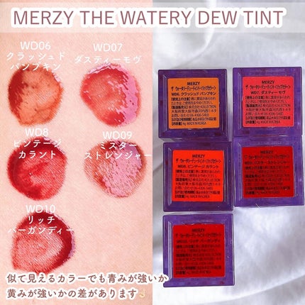 ザ ウォータリーデューティント/MERZY/リップティントを使ったクチコミ(2枚目)