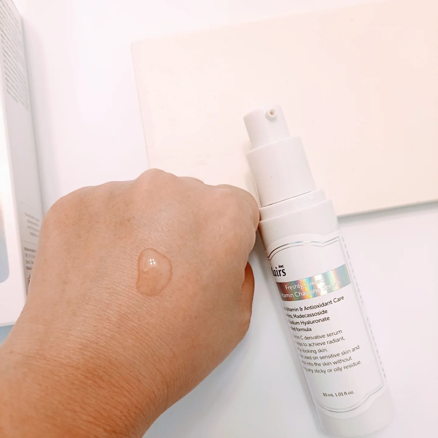 フレッシュリージュースドビタミンチャージングセラム(30ml)/Klairs/美容液を使ったクチコミ（3枚目）