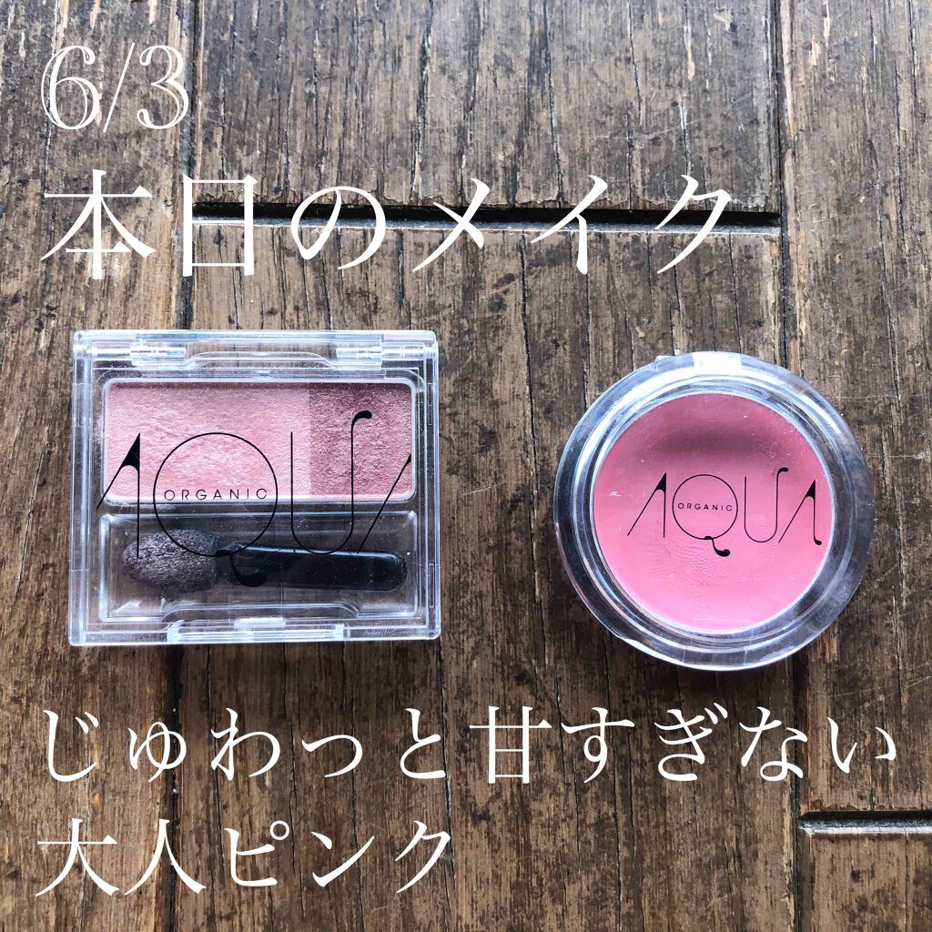 オーガニックデュオシャドー/アクア・アクア/アイシャドウパレットを使ったクチコミ(1枚目)