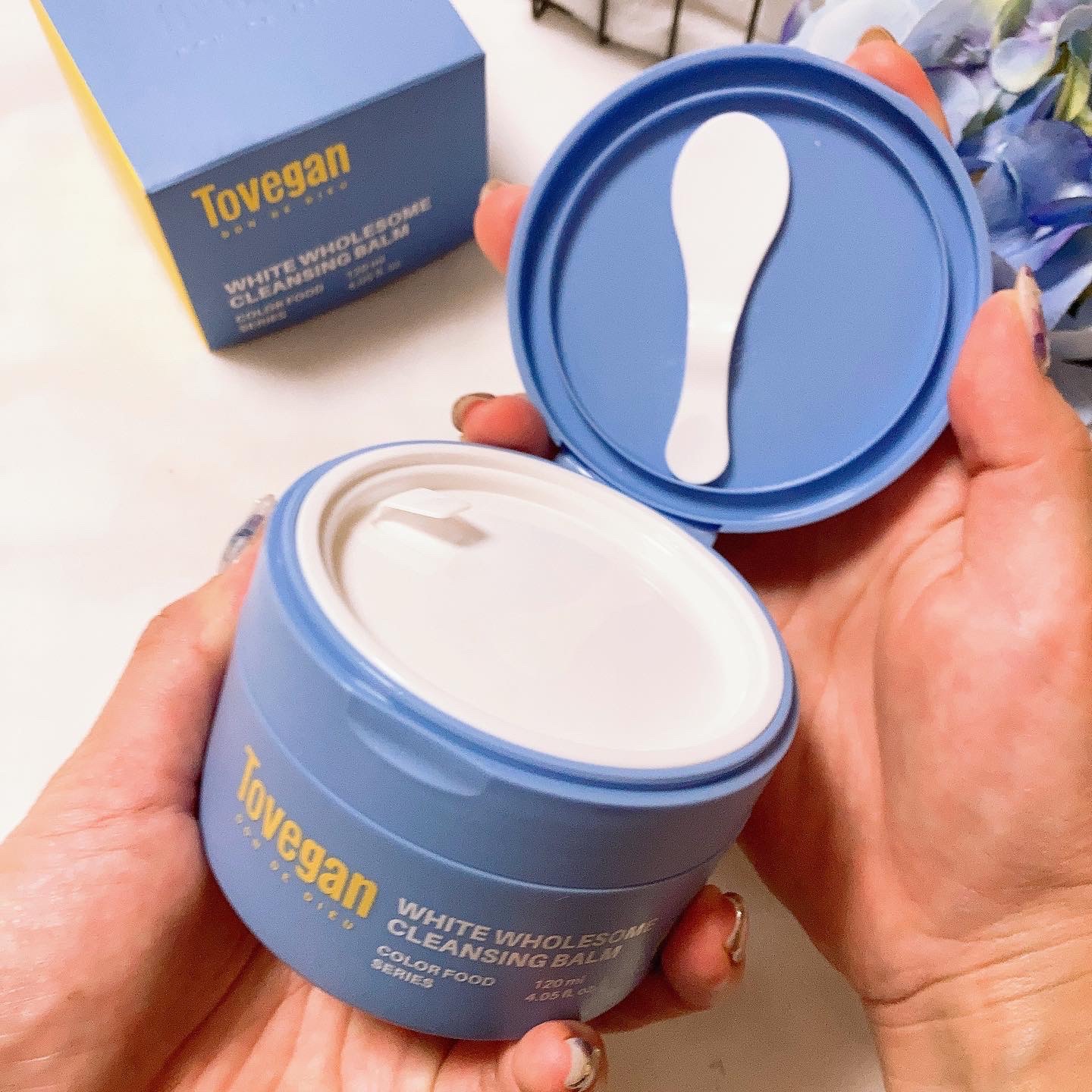 カラーフードシリーズホワイトホールサムクレンジングバーム/Tovegan/クレンジングバームを使ったクチコミ（2枚目）