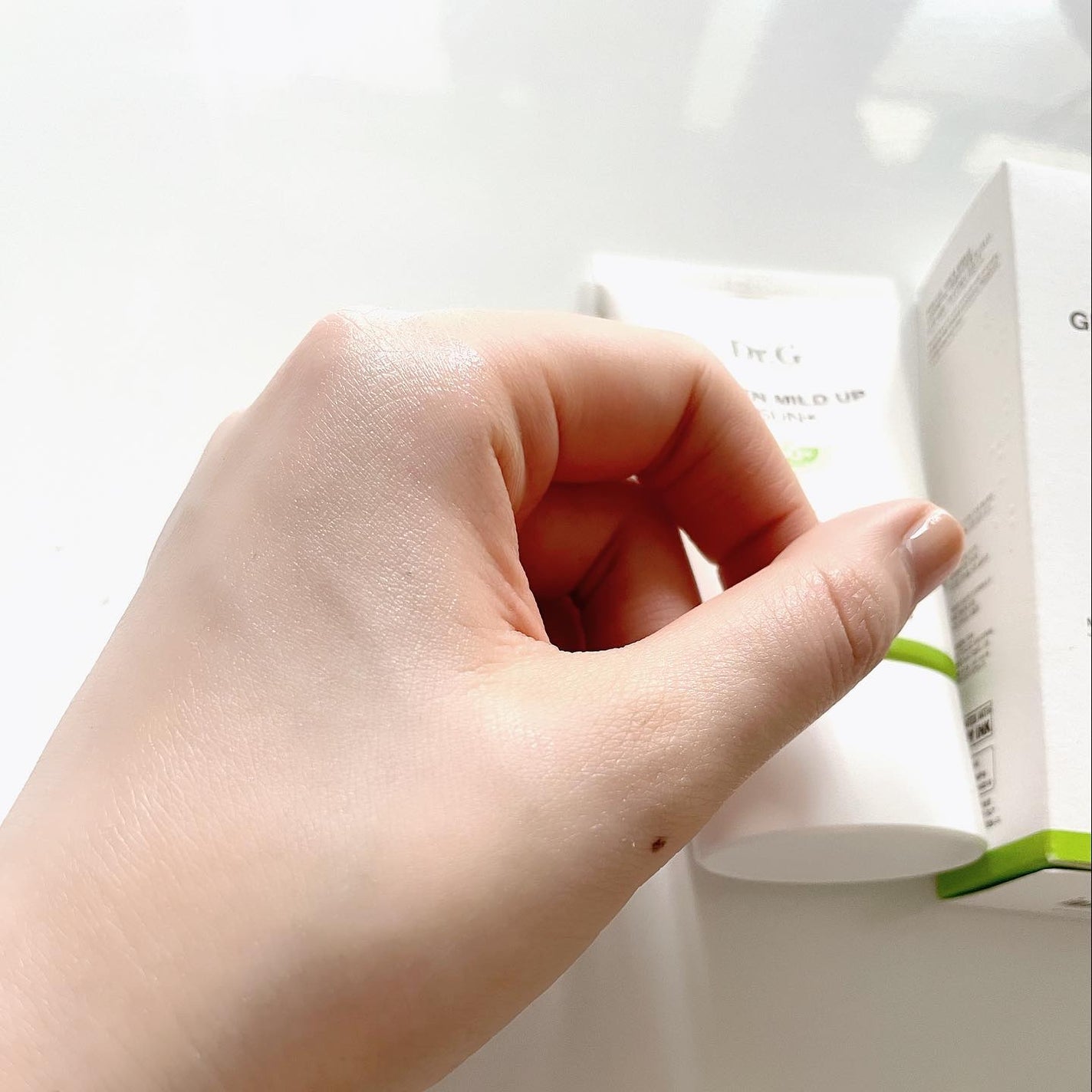 グリーンマイルドアップサンプラス/Dr.G/日焼け止めクリームを使ったクチコミ(6枚目)