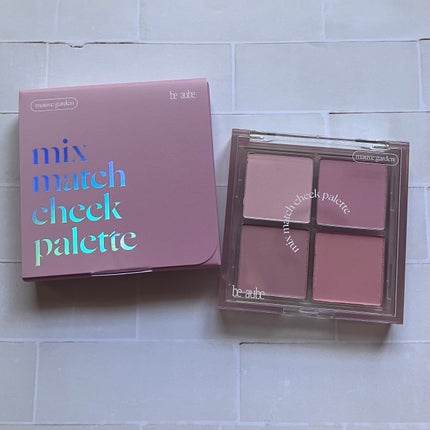 ミックスマッチチークパレット/be aube/パウダーチークを使ったクチコミ(1枚目)