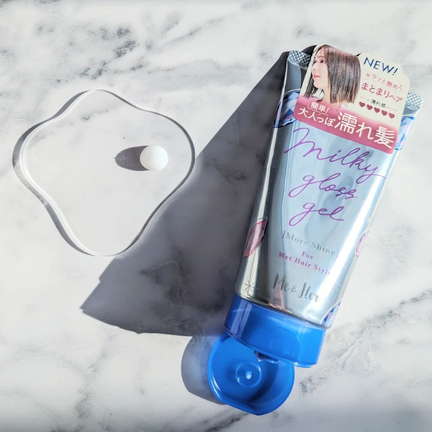 ミルキィグロスジェル/Me&Her/ヘアジェルを使ったクチコミ(4枚目)