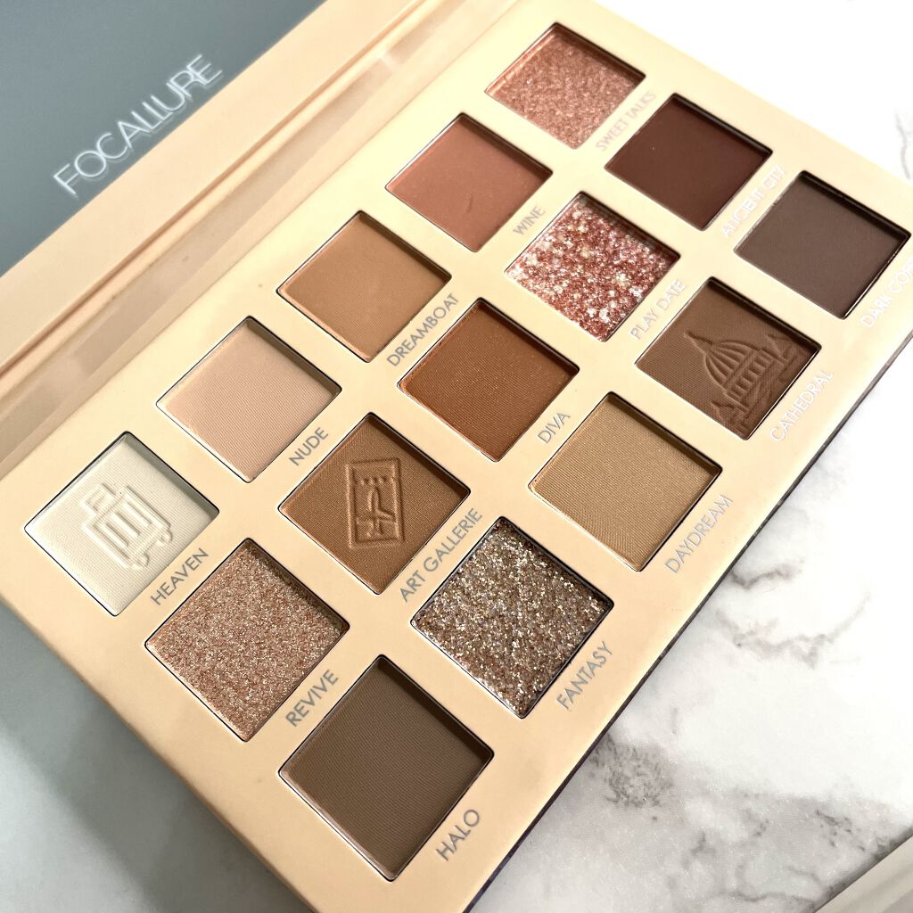 GO TRAVEL 15色アイシャドウパレット/FOCALLURE/アイシャドウパレットを使ったクチコミ（3枚目）