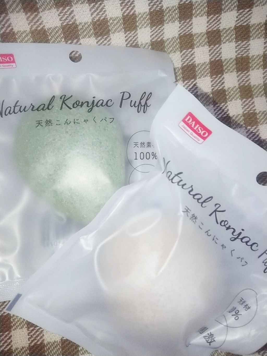 天然こんにゃくパフ/DAISO/その他スキンケアグッズを使ったクチコミ(1枚目)