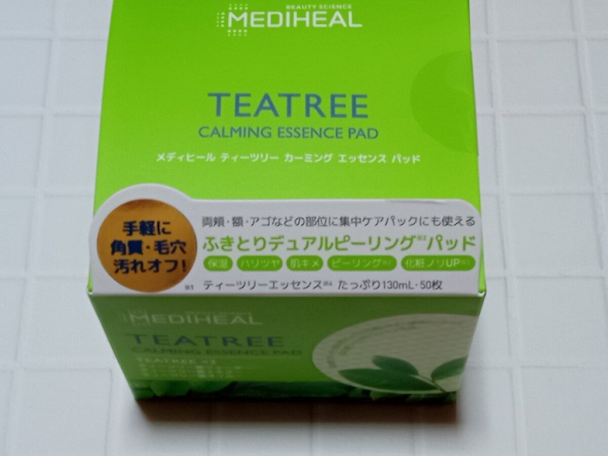 ティーツリーカーミングエッセンスパッド/MEDIHEAL/トナーパッドを使ったクチコミ（1枚目）