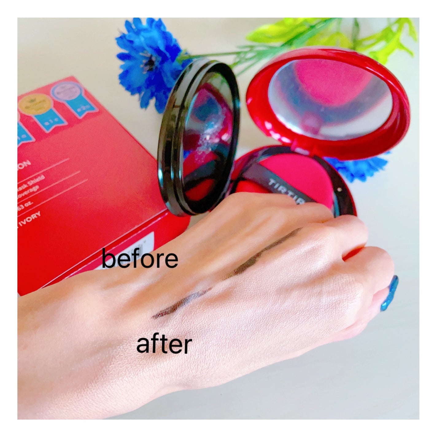 マスク フィット レッド クッション/TIRTIR(ティルティル)/クッションファンデーションを使ったクチコミ(2枚目)