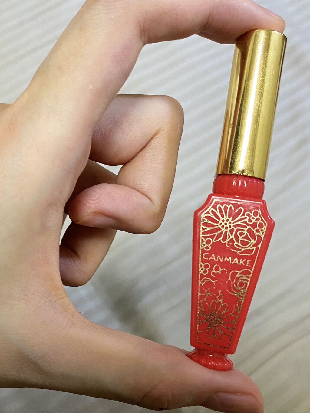 リップティントシロップ 02 ストロベリーシロップ/キャンメイク/リップティントを使ったクチコミ（1枚目）