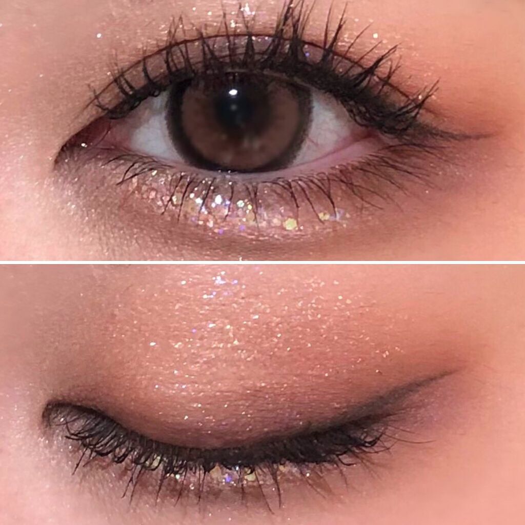 Cherry Love グリッター リキッドアイシャドウ P04 Shining Star/FlowerKnows/グリッターを使ったクチコミ（1枚目）