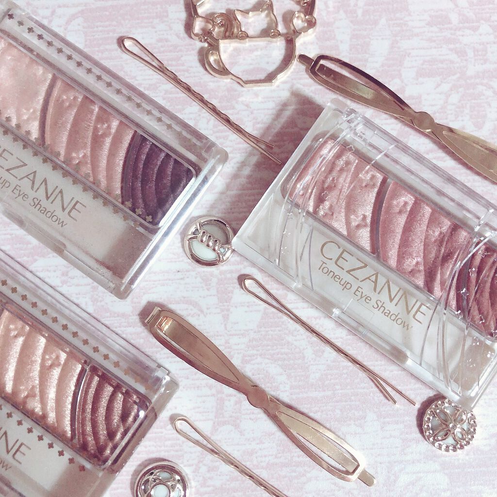 トーンアップアイシャドウ/CEZANNE/アイシャドウパレットを使ったクチコミ(1枚目)