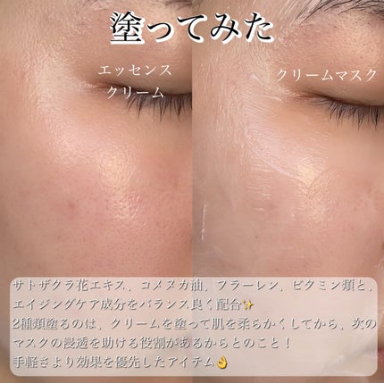 フェイシャル エッセンス クリームマスク/COCOCHI/フェイスクリームを使ったクチコミ(7枚目)