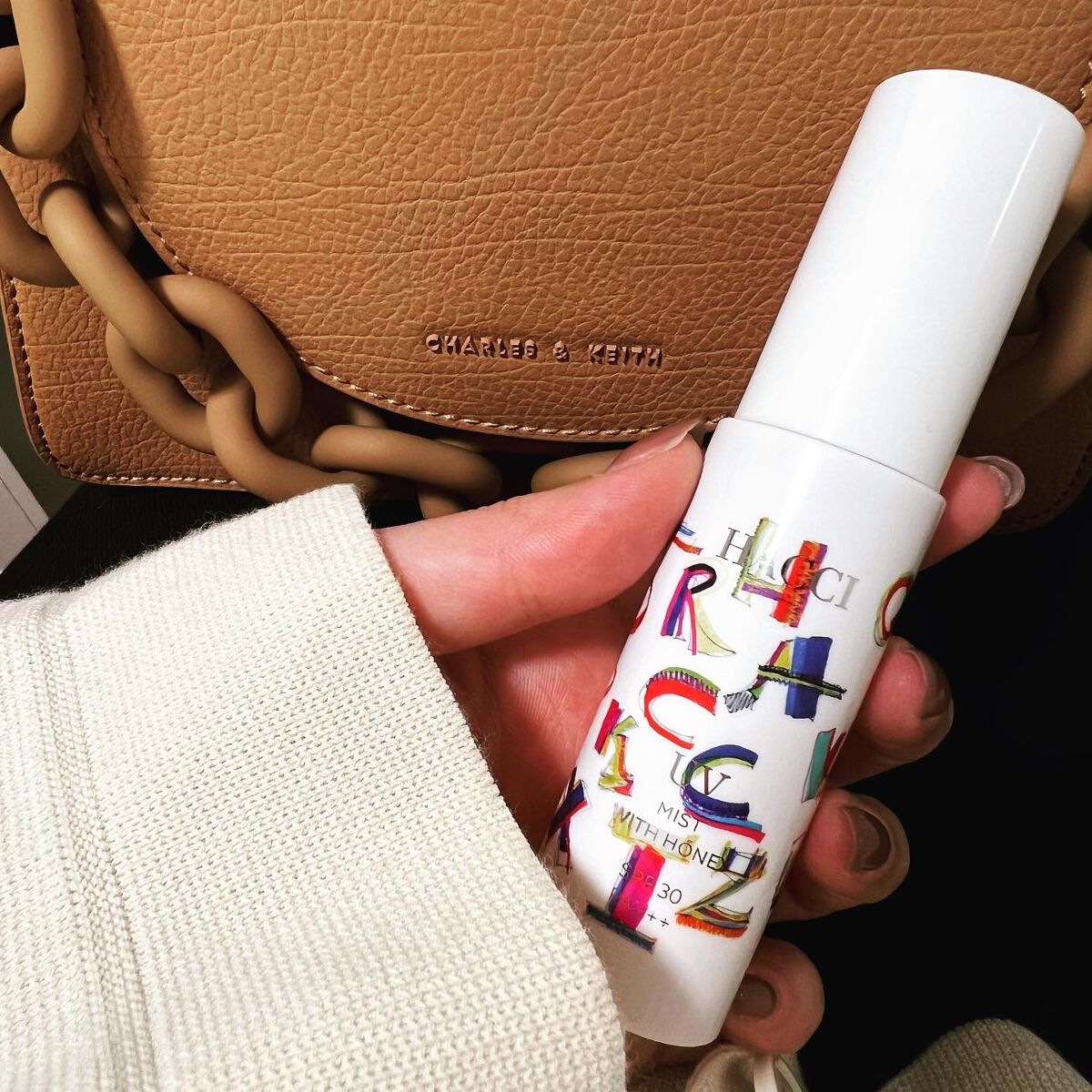 HACCI 日焼け止めミストAのクチコミ「#コスメ購入品 

✔️#hacci #honeycosmetics #ハッチ 
#日焼け止め.....」（1枚目）