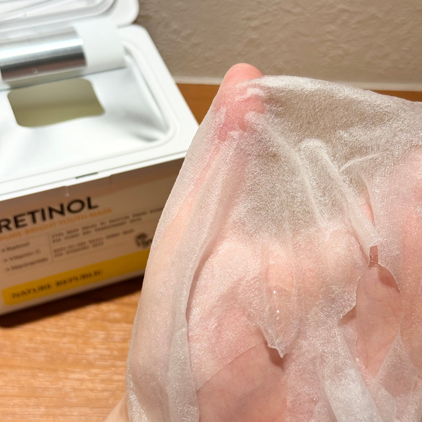 キューブマスク レチノール/ネイチャーリパブリック/シートマスク・パックを使ったクチコミ(3枚目)