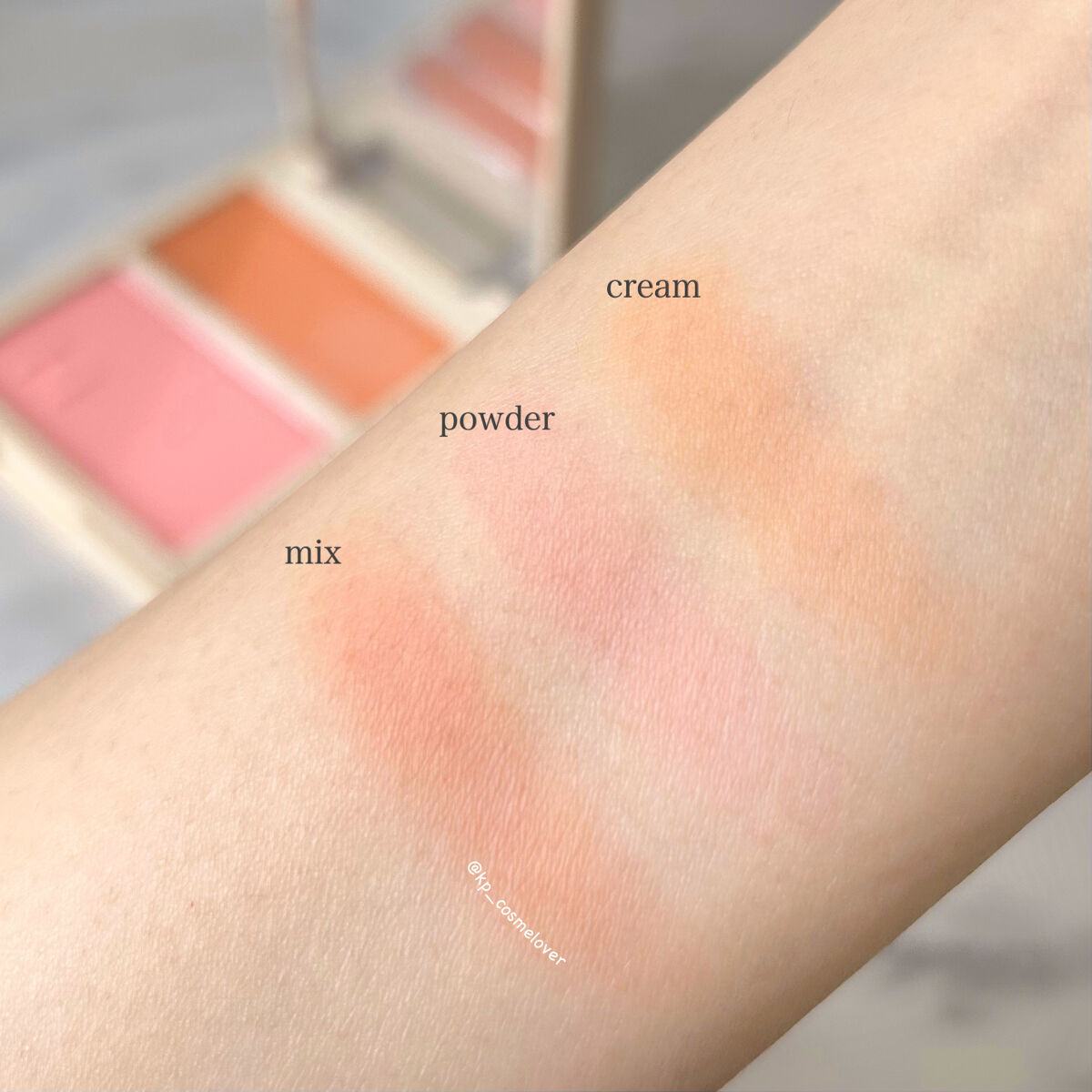 トゥルーディメンションレイヤリングチーク/hince/パウダーチークを使ったクチコミ（3枚目）