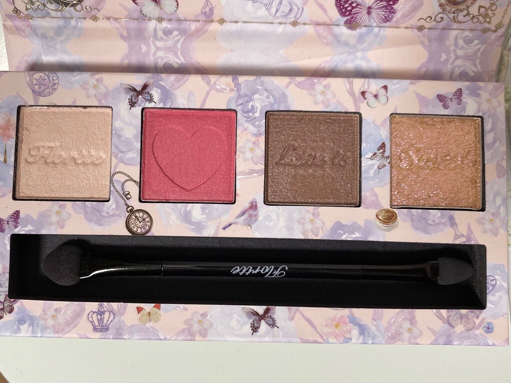 恋愛物語 4色アイシャドウパレット/FLORTTE/アイシャドウパレットを使ったクチコミ(2枚目)