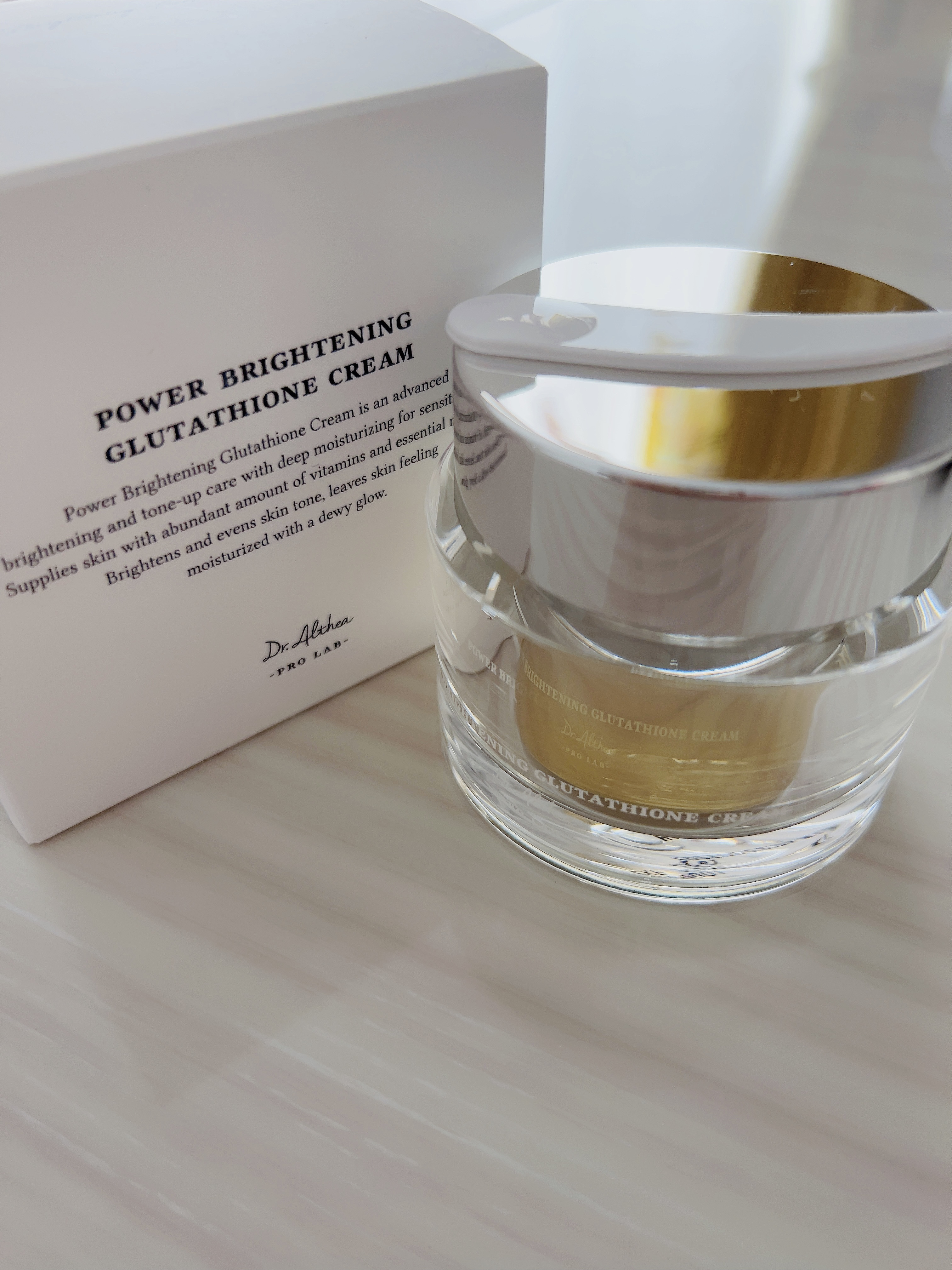 パワーブライトニング グルタチオンクリーム/Dr.Althea/フェイスクリームを使ったクチコミ（2枚目）