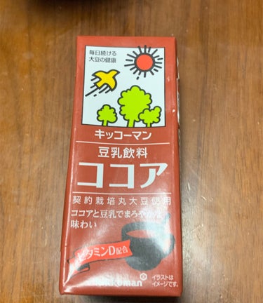 キッコーマン飲料 豆乳飲料 ココアのクチコミ「今日の投稿は,今私が毎朝飲んでる物を紹介します。

ずいぶん前にインスタなどで見掛けて

⸜🌷.....」（2枚目）