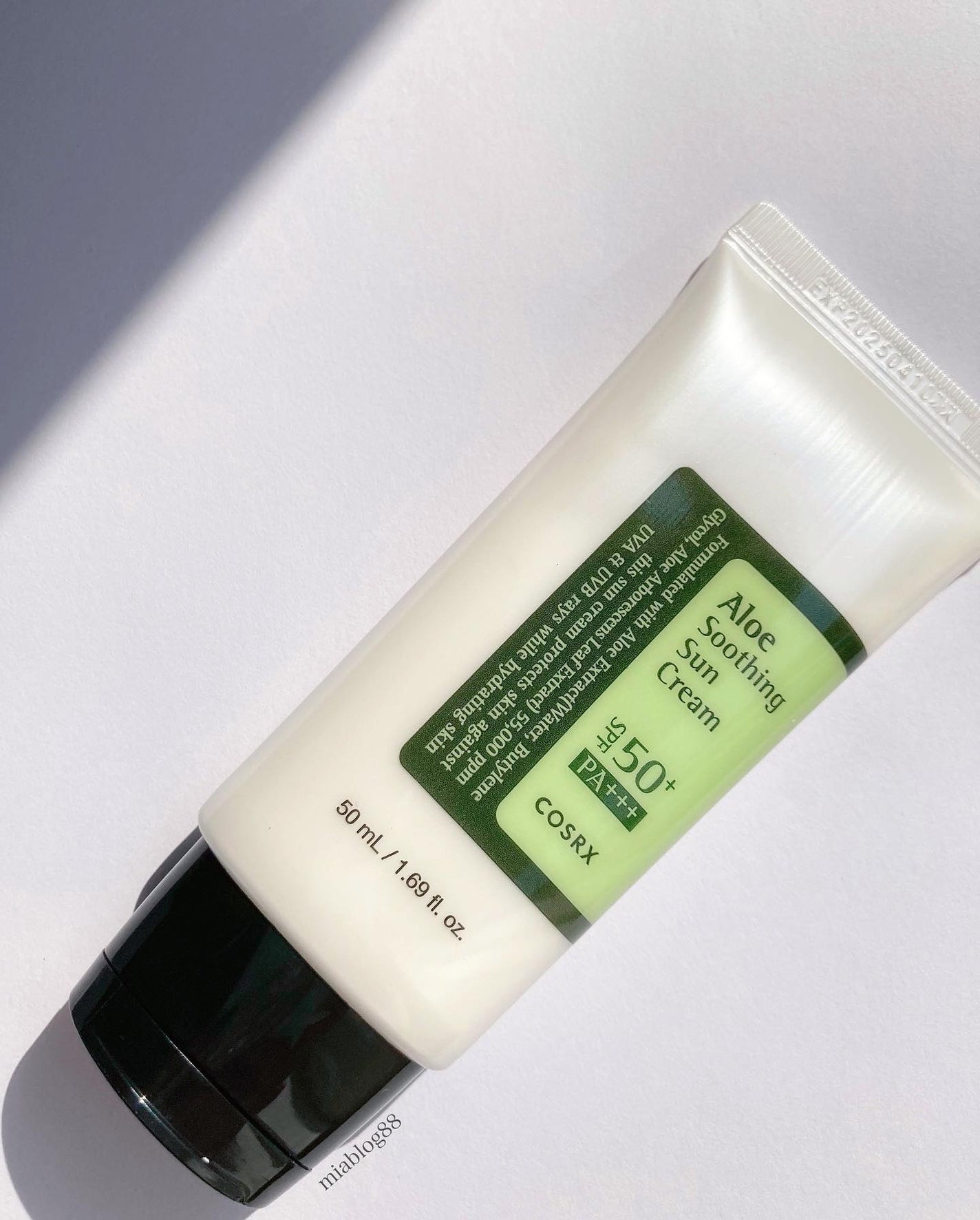 アロエスージングUVクリーム SPF50+ PA+++/COSRX/日焼け止めクリームを使ったクチコミ(2枚目)