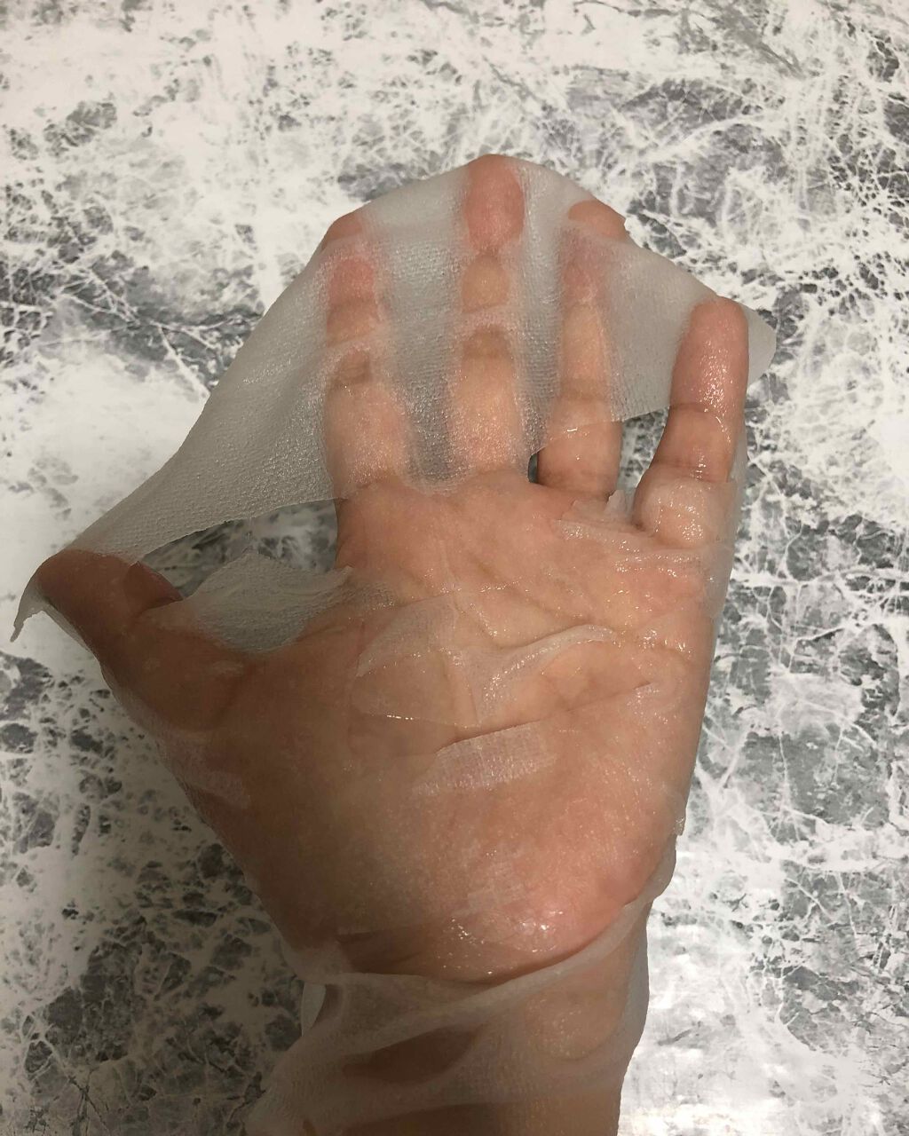 ヴェールバリア アミノマスク うるおいウォータージェル/5LANC/シートマスク・パックを使ったクチコミ(3枚目)