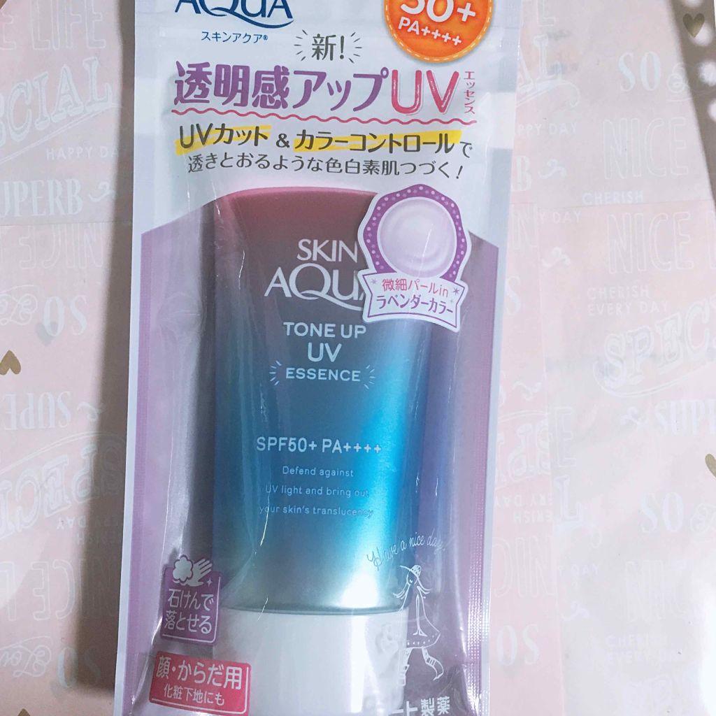 スキンアクア トーンアップUVエッセンス/スキンアクア/日焼け止めクリームを使ったクチコミ(1枚目)