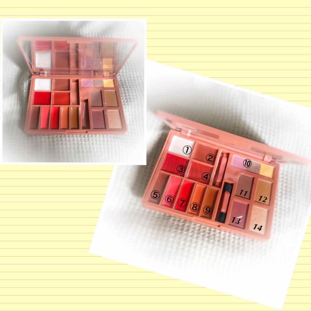 ふらんきんせんす(ふらん)イエベ秋 on LIPS 「今日のメイク💄先日アップしたmini11月号付録のパレットでメ..」(2枚目)