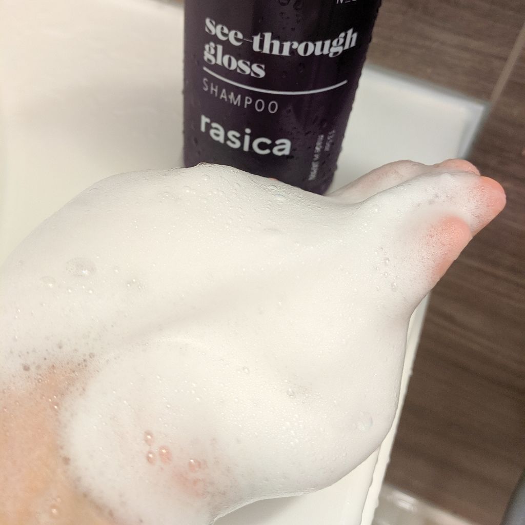 シースルーグロスシャンプー/トリートメント/rasica/市販シャンプーを使ったクチコミ(4枚目)