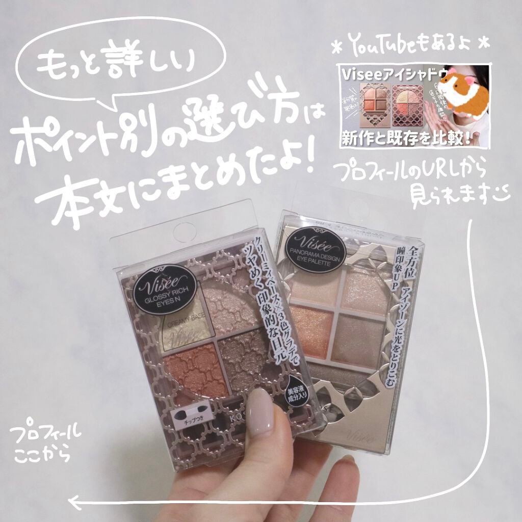 グロッシーリッチ アイズ N/Visée/アイシャドウパレットを使ったクチコミ(10枚目)