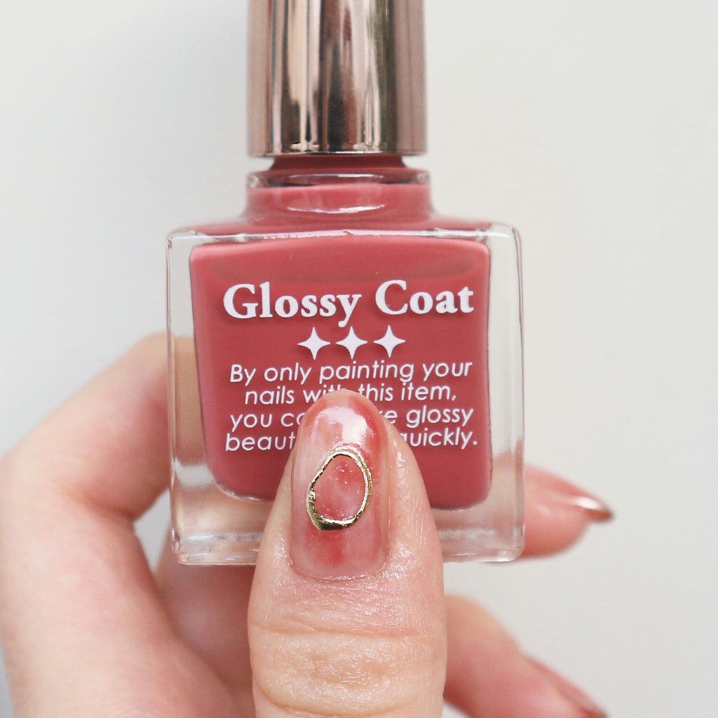 グロッシーコート ミルクコート【旧】/スキューズミー/オールインワンネイルを使ったクチコミ（3枚目）