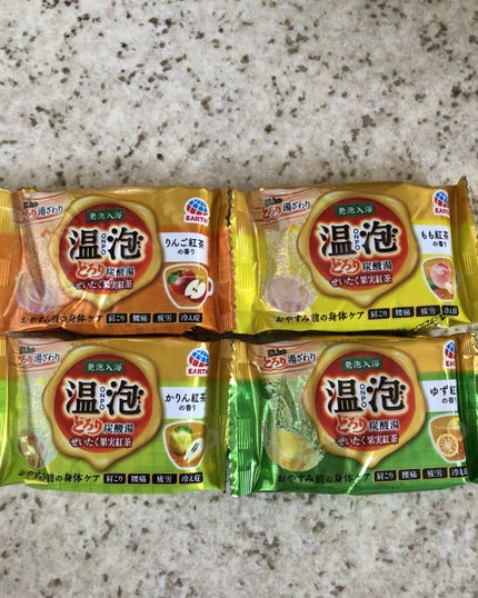 とろり炭酸湯 ぜいたく果実紅茶 12錠入/温泡/炭酸系入浴剤を使ったクチコミ(2枚目)