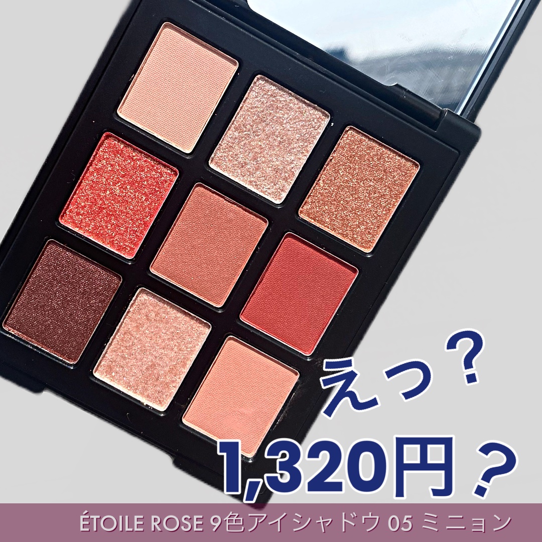 エトワルローズ 9色アイシャドウ 05 ミニョン/Étoile Rose/アイシャドウパレットを使ったクチコミ（1枚目）