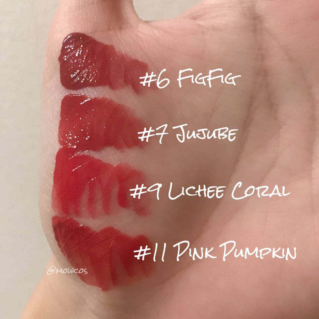 ジューシーラスティングティント 11 ピンクパンプキン(PINK PUMPKIN)/rom&nd/リップティントを使ったクチコミ（2枚目）