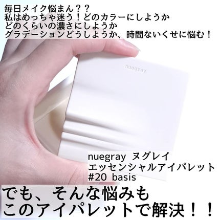 エッセンシャルアイパレット/nuegray/アイシャドウパレットを使ったクチコミ(2枚目)