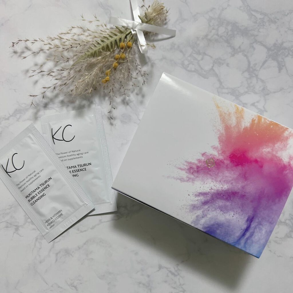 KC むきタマつるん 発泡美容液クレンジング/ハーブ健康本舗/クレンジングジェルを使ったクチコミ(1枚目)