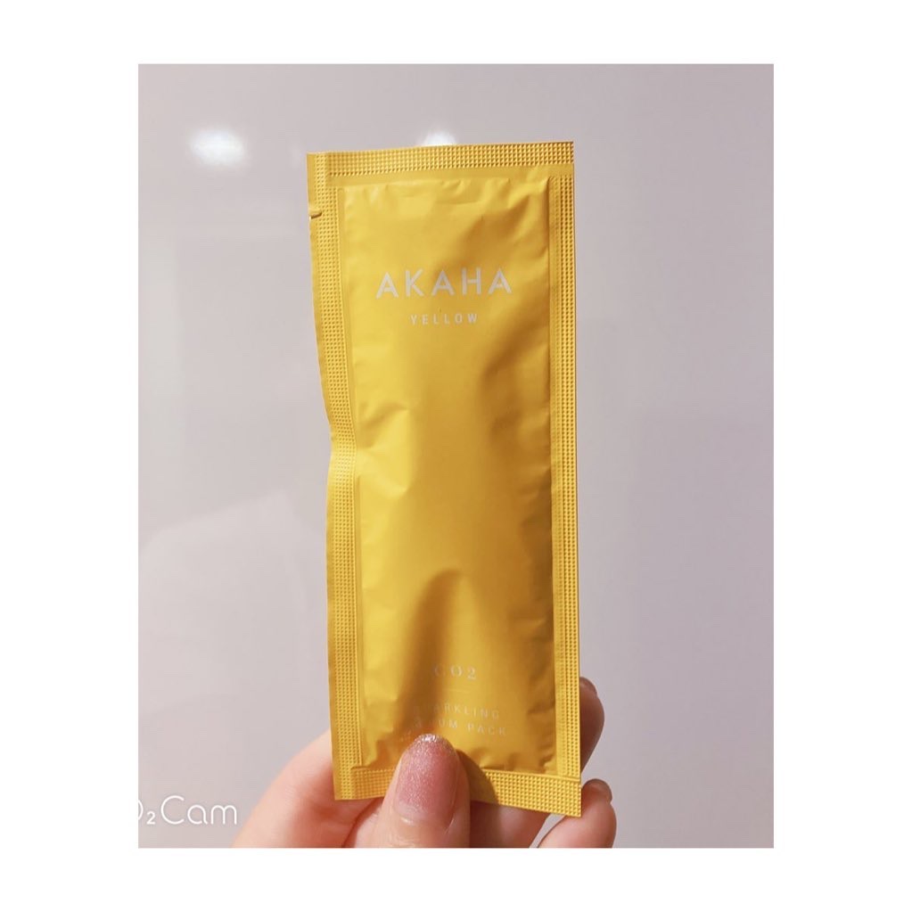 スパークリングセラムパック【YELLOW】/AKAHA/シートマスク・パックを使ったクチコミ（2枚目）