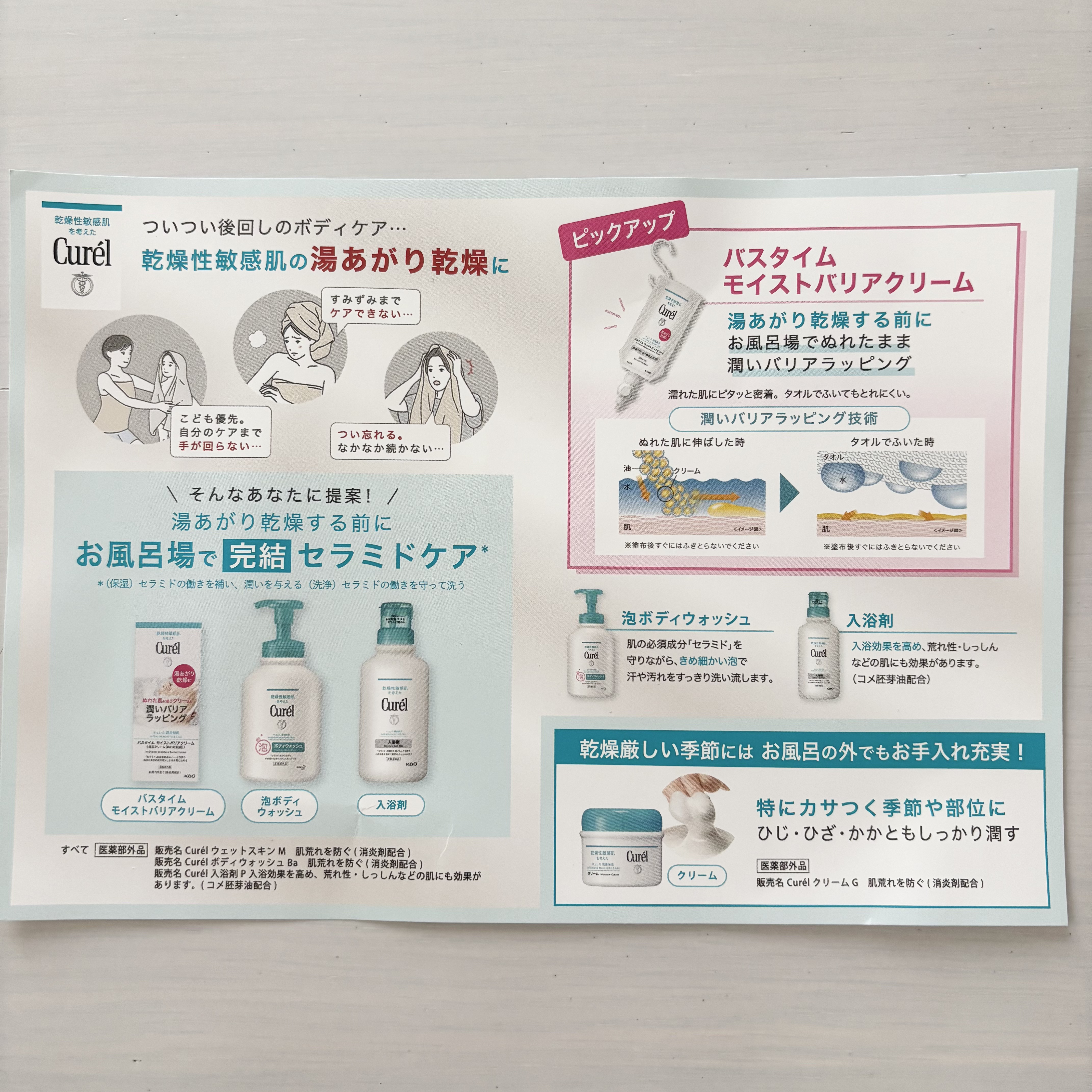 バスタイム モイストバリアクリーム/キュレル/ボディクリームを使ったクチコミ（2枚目）