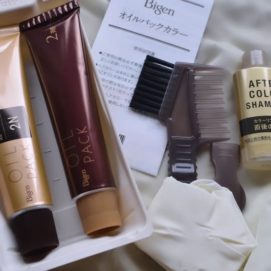 まぴねーず@フォロバ100 on LIPS 「ビゲン オイルパックカラー染めているのにケアしているような感覚..」(5枚目)