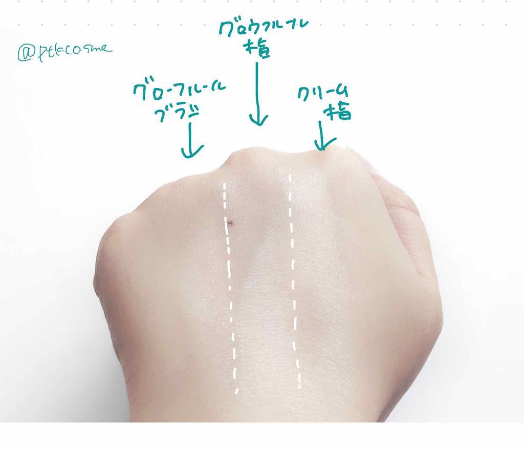 グロウフルールハイライター/キャンメイク/パウダーハイライトを使ったクチコミ（2枚目）