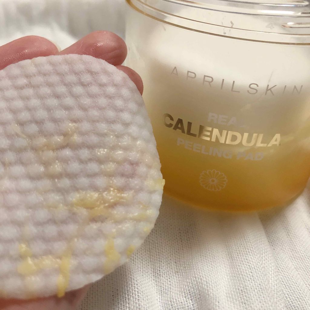 リアルカレンデュラピーリングパッド/APRILSKIN/トナーパッドを使ったクチコミ(2枚目)