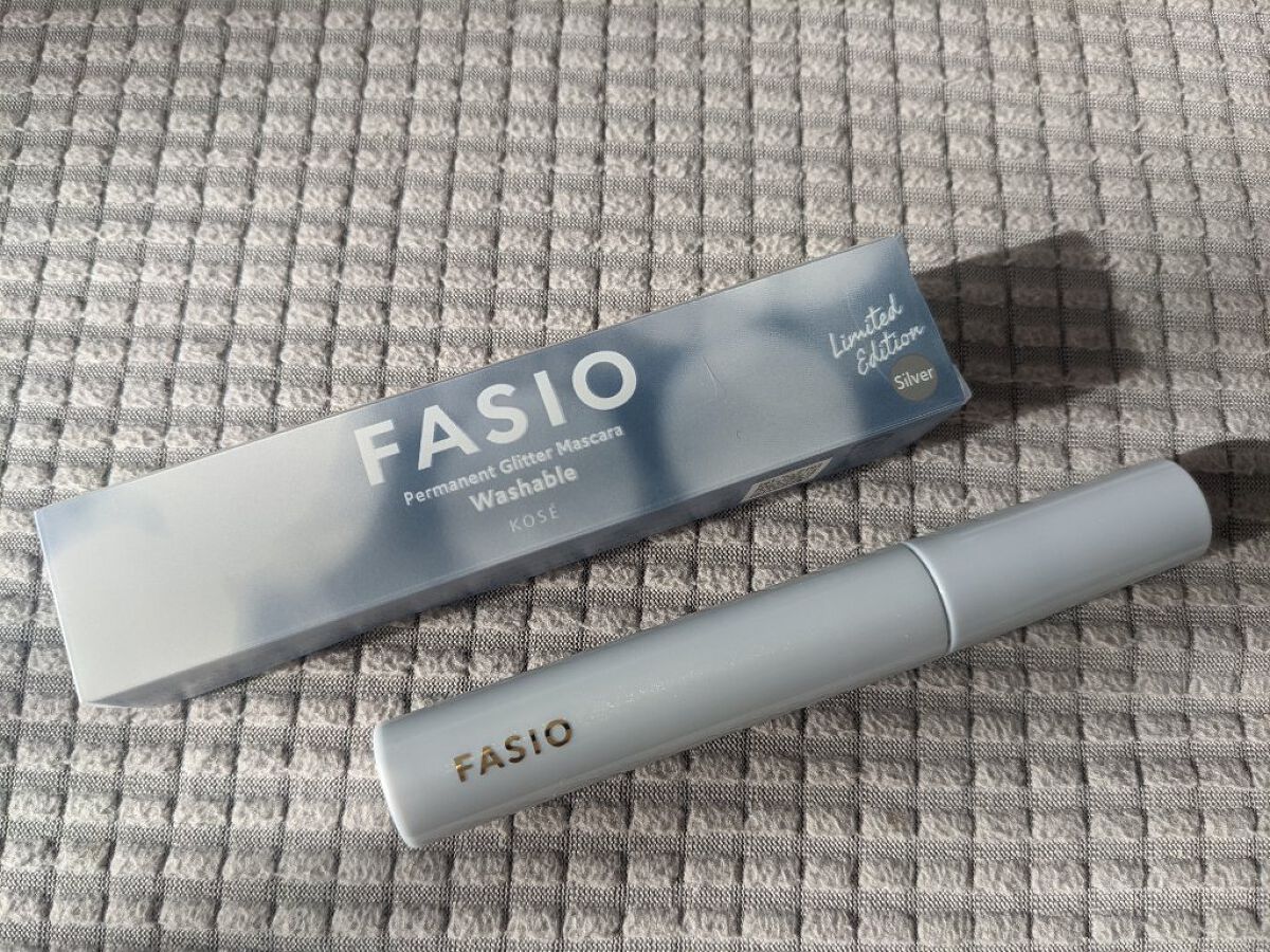 パーマネントグリッター マスカラ 102 シルバー/FASIO/マスカラを使ったクチコミ（3枚目）