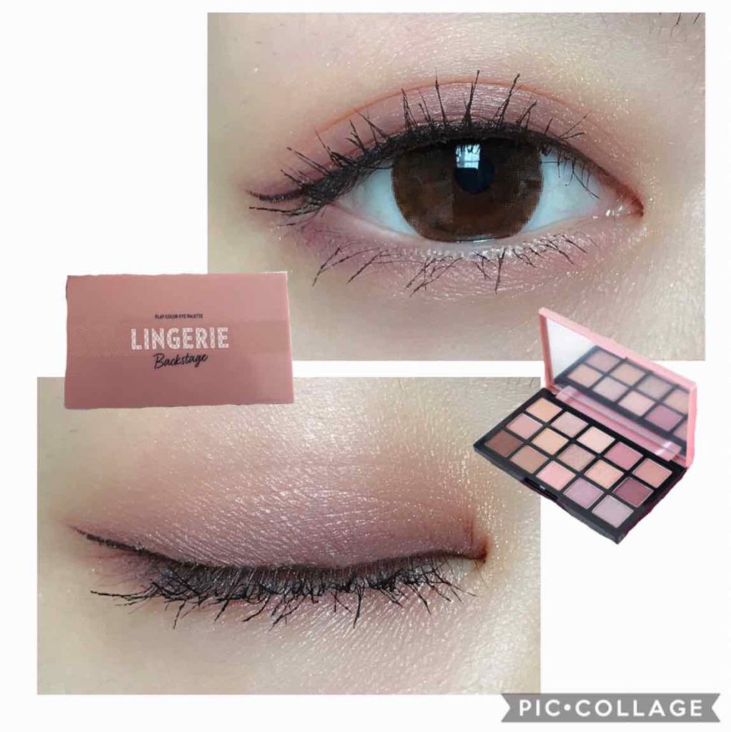 プレイカラーアイパレット ランジェリーバックステージ/ETUDE/アイシャドウパレットを使ったクチコミ（1枚目）